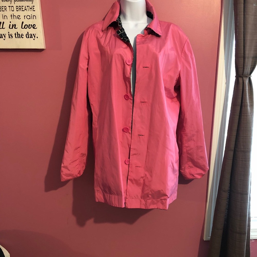 Reversible rain jacket